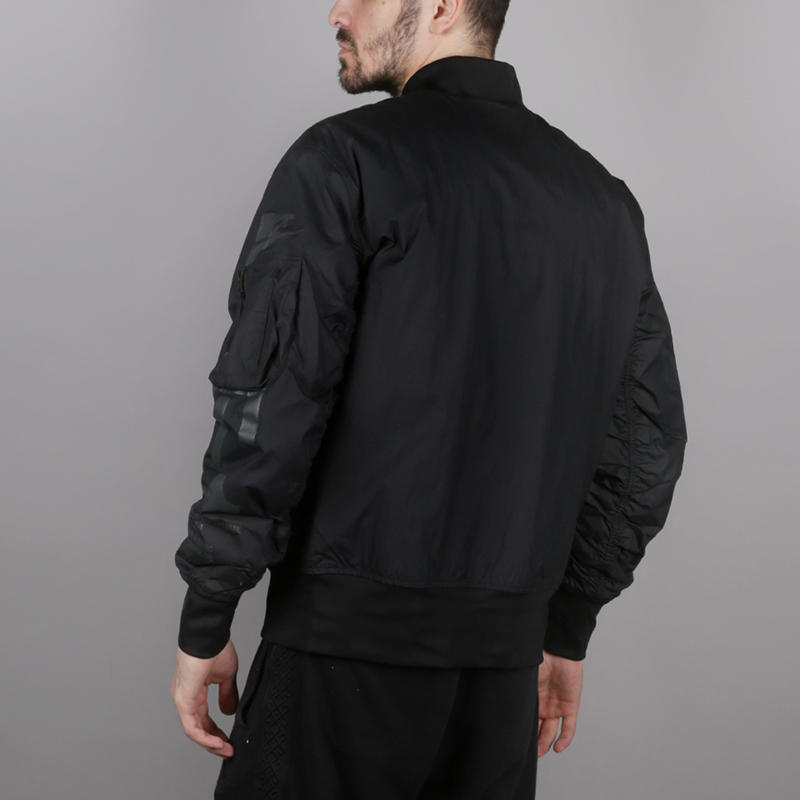 мужская черная двустороняя куртка Nike AF1 Men's Reversible Jacket AH2033-010 - цена, описание, фото 4